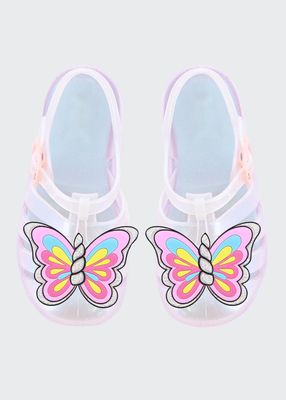 Girl's Unicorn Horn & Butterfly Wing Jelly Sandals, Baby/Toddlers