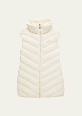 Girl's Venta Quilted Down Vest, Size 8-14