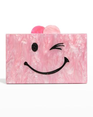 Girl's Wink Acrylic Clutch Bag