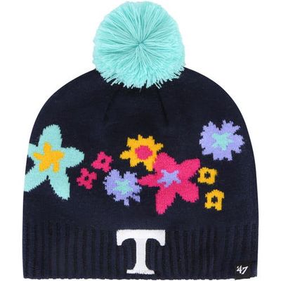 Girls Youth '47 Navy Tennessee Volunteers Buttercup Knit Beanie with Pom