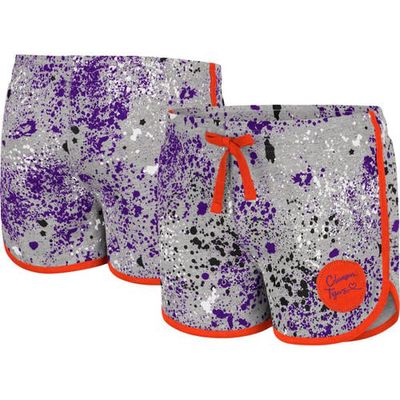Girls Youth Colosseum Gray Clemson Tigers Sweet Pea Shorts