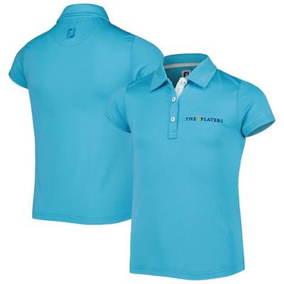 Girls Youth FootJoy Teal THE PLAYERS Polo