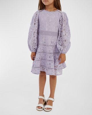 Girl's Zandie Lace Dress, Size 4-14