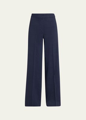 Gissel Mid-Rise Straight-Leg Pants