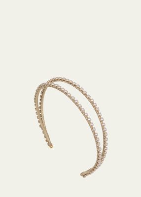 Gitta Double-Row Pearly Headband