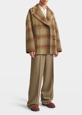 Giubb Roman Oversize Plaid Coat