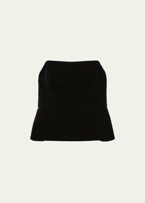 Giubba Strapless Peplum Top