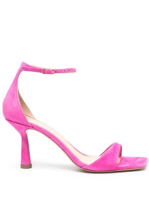 Giuliano Galiano 75mm heel suede sandals - Pink