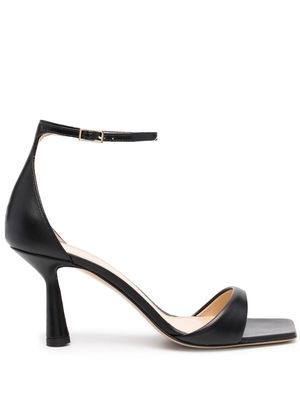 Giuliano Galiano 7mm heeled open-toe sandals - Black