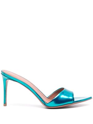 Giuliano Galiano Alixia 80mm mules - Blue