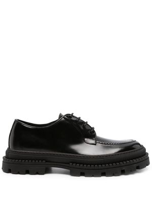 Giuliano Galiano lace-up leather Derby shoes - Black