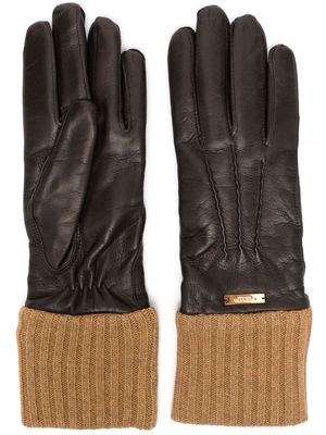 Giuliva Heritage Balmoral leather gloves - Brown