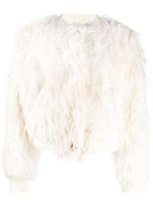 Giuliva Heritage faux-fur bomber jacket - White