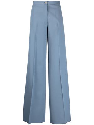 Giuliva Heritage high-waisted wide-leg trousers - Blue
