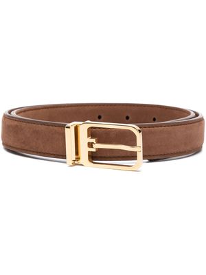 Giuliva Heritage Jerome leather buckle belt - Brown