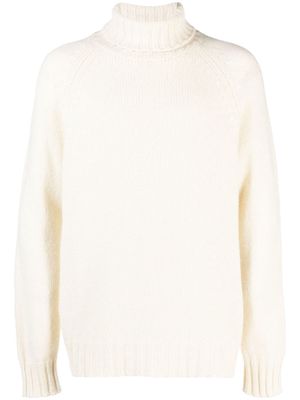 Giuliva Heritage roll-neck cashmere jumper - White
