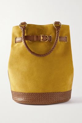 Giuliva Heritage - Secchiello Leather And Suede Bucket Bag - Brown