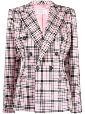 Giuseppe Di Morabito check-pattern peak-lapels blazer - Pink