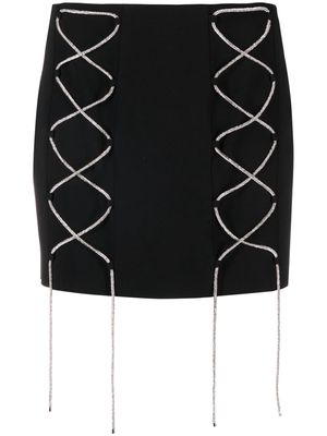 Giuseppe Di Morabito crossover-straps mini skirt - Black