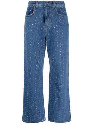 Giuseppe Di Morabito crystal-embellished jeans - Blue