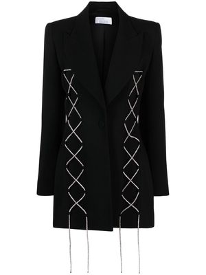 Giuseppe Di Morabito crystal-embellished oversized blazer - Black