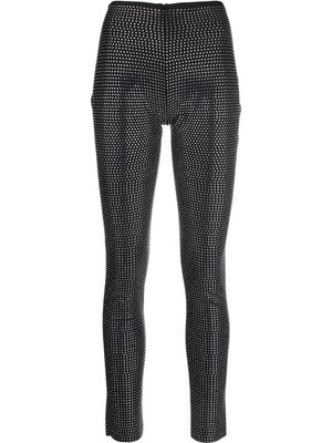 Giuseppe Di Morabito crystal-embellished skinny trousers - Black