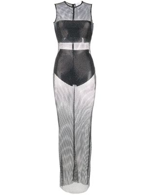 Giuseppe Di Morabito crystal-embellished sleeveless dress - Black