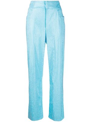 Giuseppe Di Morabito crystal-embellishment trousers - Blue