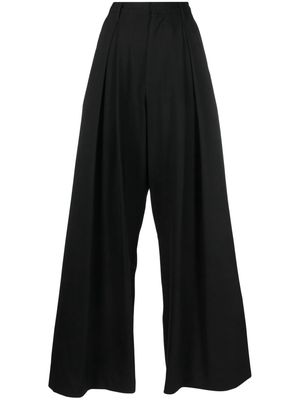 Giuseppe Di Morabito high-waist wool-blend trousers - Black