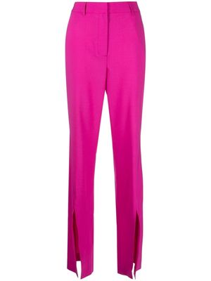 Giuseppe Di Morabito high-waisted slit-detail trousers - Pink