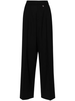 Giuseppe Di Morabito high-waisted tailored wool trousers - Black