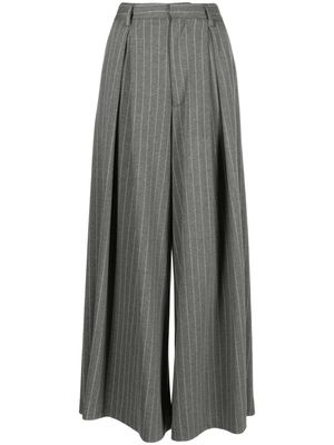 Giuseppe Di Morabito pinstripe wide-leg pleated trousers - Grey