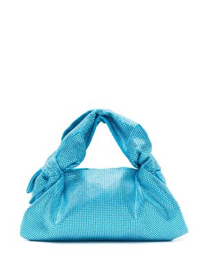 Giuseppe Di Morabito rhinestone-embellished knotted tote bag - Blue