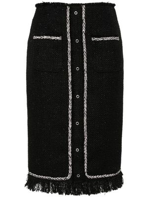 Giuseppe Di Morabito rhinestone-embellished midi skirt - Black