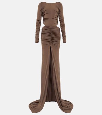 Giuseppe di Morabito Ruched cut out gown