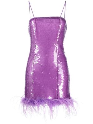 Giuseppe Di Morabito sequin strapless mini dress - Purple