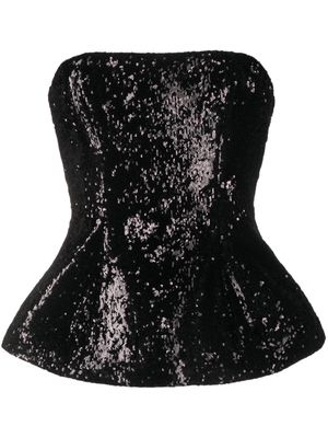 Giuseppe Di Morabito sequined bandeau top - Black