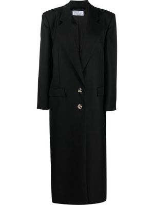 Giuseppe Di Morabito single-breasted woollen coat - Black