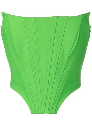 Giuseppe Di Morabito strapless corset top - Green