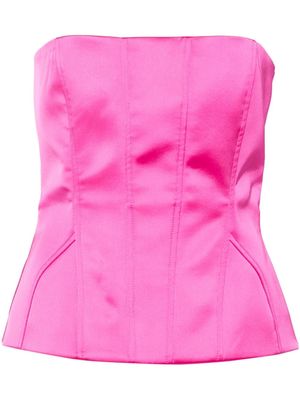 Giuseppe Di Morabito strapless satin corset - Pink