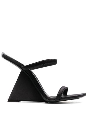 Giuseppe Zanotti 110mm angled slip-on sandals - Black