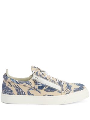Giuseppe Zanotti abstract print low-top sneakers - Neutrals