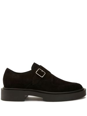 Giuseppe Zanotti Adric suede buckle-strap shoes - Black