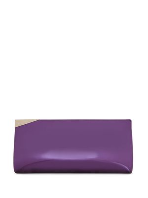 Giuseppe Zanotti Armide metallic clutch bag - Purple