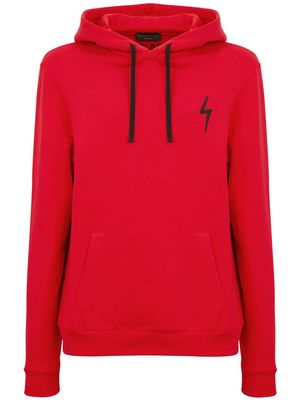 Giuseppe Zanotti Arthen logo-patch hoodie - Red