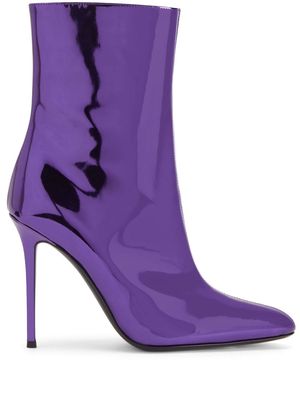 Giuseppe Zanotti Brytta 105mm patent ankle boots - Purple