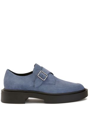 Giuseppe Zanotti buckled suede shoes - Blue