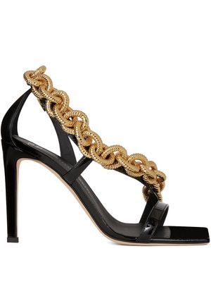 Giuseppe Zanotti chain-link detail sandals - Black