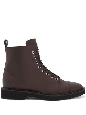 Giuseppe Zanotti Chris leather ankle boots - Brown