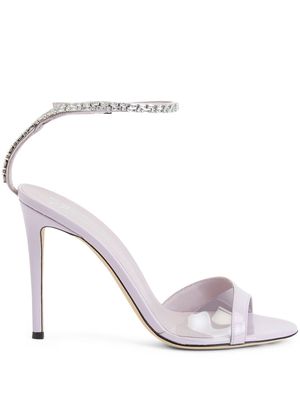 Giuseppe Zanotti crystal-embellished high-heeled sandals - Purple